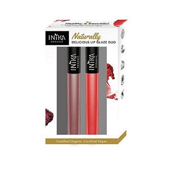 INIKA Naturally Delicious Lip Glaze Duo